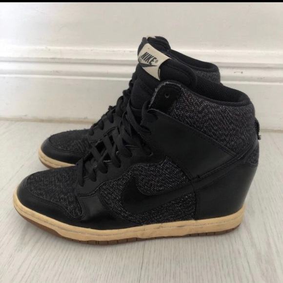 nike platform wedge sneakers